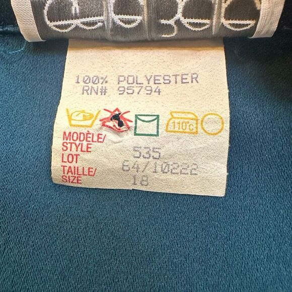 Vintage 80’s Leslie Belle Satin Blazer - Size 18 - Picture 5 of 5